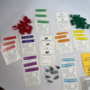 Vintage Monopoly Game Replacement Pieces - Pieces Only No Board, Dice or Box